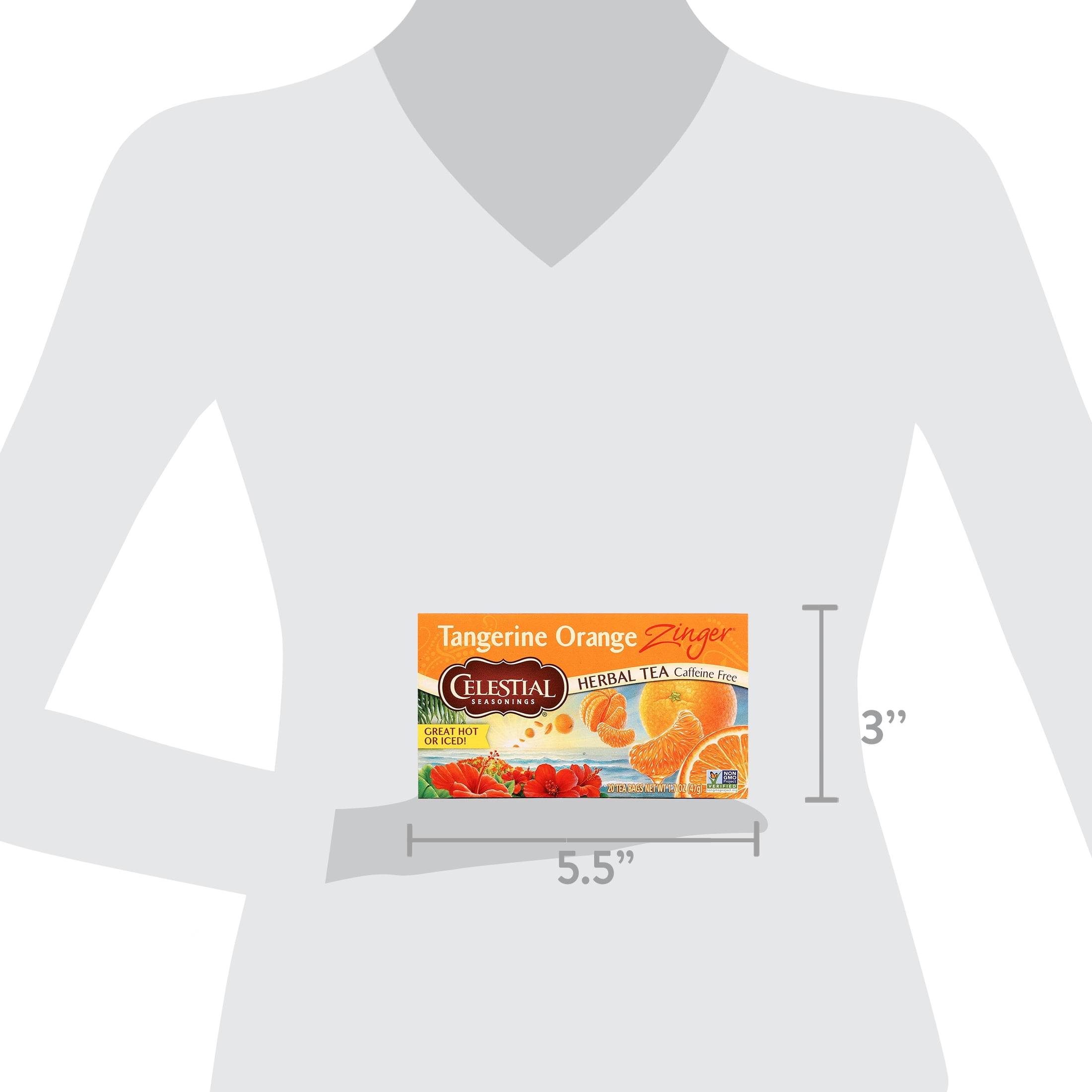 Celestial Seasonings Tangerine Orange Zinger with Hibiscus