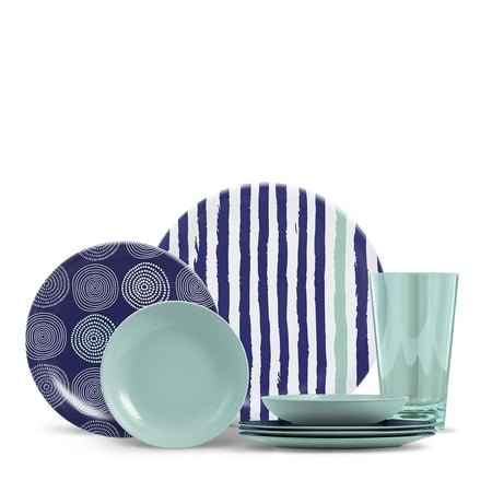 ThermoServ Everyday Collection Cora 16 Piece Melamine Dinnerware Set