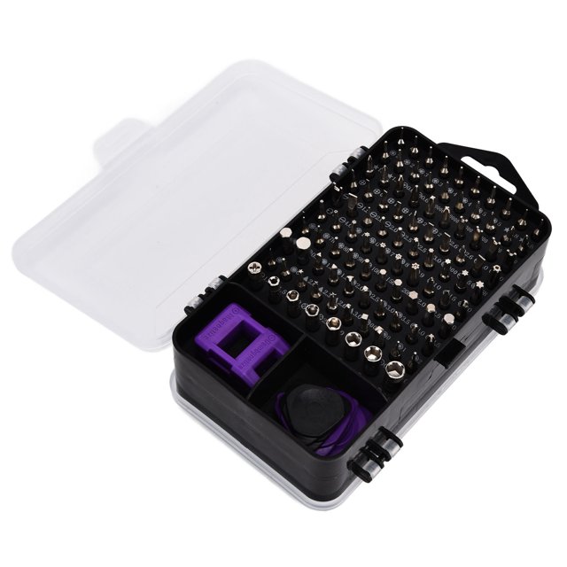 Filfeel Kit d'Outils de Réparation Électronique, Ensemble de Tournevis 115 en 1 Précision Magnétique Bits Multifonctionnels Kit d'Outils de Réparation Électronique, Ensemble de Tournevis Multifonctionnel