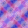 thumbnail image 1 of Ahgly Company Machine Washable Indoor Square Transitional Bright Lilac Purple Area Rugs, 4' Square, 1 of 7