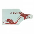 thumbnail image 1 of High Heels Cutting Board, High Heel Shoes with Butterfly and Floral Ornaments Girlish, Decorative Tempered Glass Cutting and Serving Board, in 3 Sizes, by Ambesonne, 1 of 2