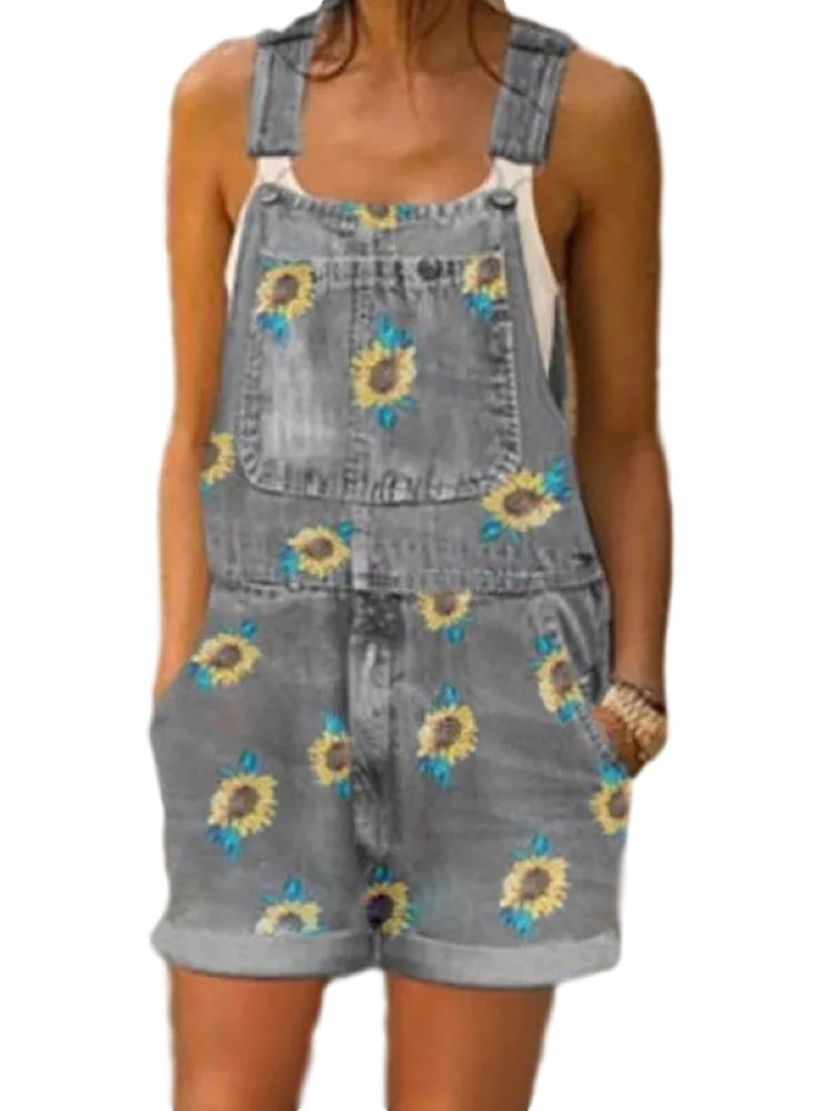sunflower overalls shorts