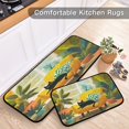 thumbnail image 5 of 2-Piece Kitchen Mat Set Non Slip Washable Floor Mats Decorative Rugs for Kitchen Sink Laundry Black Cat Lounging, 5 of 7