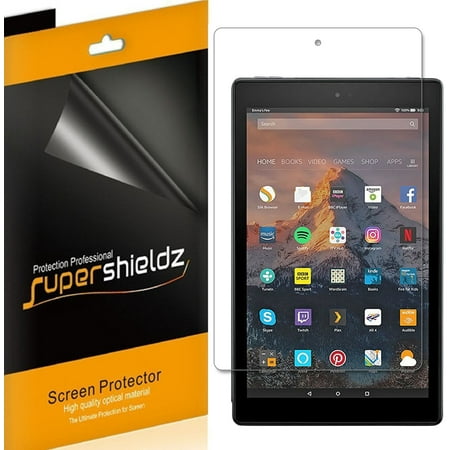 [3-Pack] Supershieldz for Fire HD 10 Tablet 10.1 inch (9th and 7th Generation, 2019 and 2017 Release) Screen Protector, Anti-Glare & Anti-Fingerprint (Matte) (Best Tablet Screen 2019)