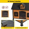 thumbnail image 2 of Aivituvin Dog House Anti-Chewing Design Dog Kennel with Metal Frame Weatherproof for Outdoor, 2 of 7