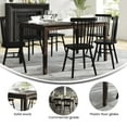 thumbnail image 6 of Flash Furniture 60" Solid Wood Dining Table, Commercial Grade Heavy Duty Rectangle Wood Table for 6, Wenge Matte Finish, 6 of 12