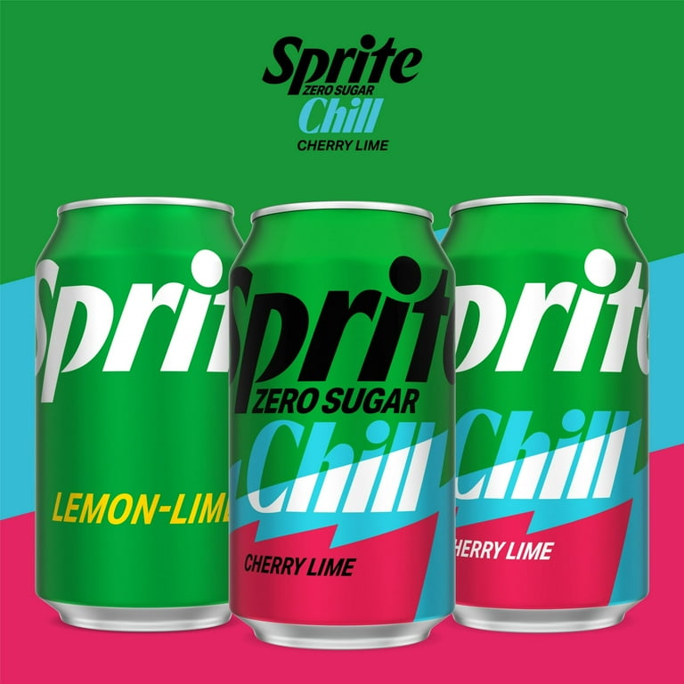 Sprite Chill Zero Sugar Soda, Cherry Lime Flavor, Caffeine-Free