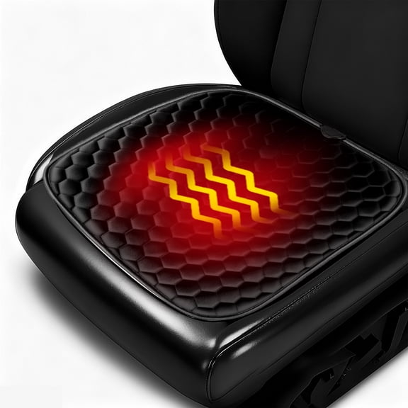 USB Heated Car Seat Cover,  Winter Car Seat Warmer, Universal Heated Seat Cushion for Car Office Chair Truck SUV Outdoor Stadium Wheelchair, Car Seat Heater with 3 Heaitngs &  Auto-Off Timers
