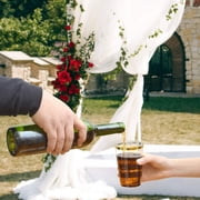 50pcs Plastic Tumbler Cups - 12 oz Disposable Clear Plastic Cups with Gold Rim for Weddings or Party$50pcs Plastic Cups 12 Oz Clear Plastic