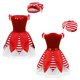 thumbnail image 1 of Girls Christmas Tutu Dress Elf Santas Clause Cosplay Costume Theme Party Xmas New Year Carnival Roleplay Stage Show Clothing16 Gong Bohan LED, 1 of 2