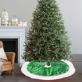thumbnail image 4 of Polyester Christmas Tree Skirt 80cm Christmas Tree Skirt Cloth Green Classic Elementals Design for Festive Holiday Decorations(1PCS) JASKFLY, 4 of 8