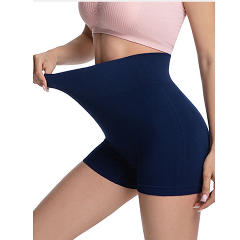tummy control shorts for under dresses Women's Anti Chafing Hip-Lifting Mid Rise Tummy Control Elastic No Show Slim Shorts Under Dress