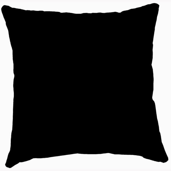 Jordan Manufacturing 18" x 18" Black Solid Square Outdoor Throw Pillow (2 Pack)