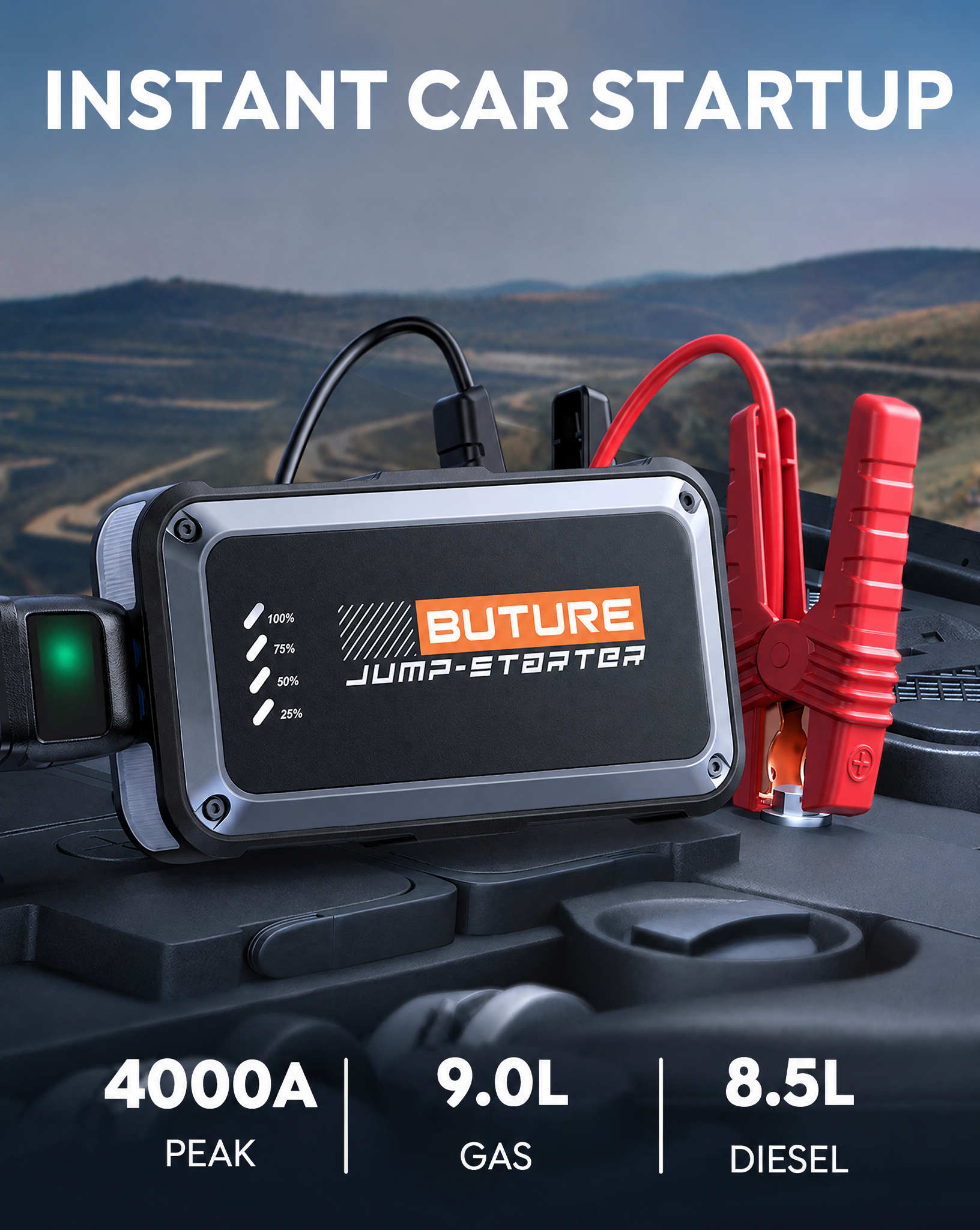Buture 4000A Portable Car Jump Starter photo 2