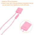 thumbnail image 3 of Unique Bargains Hang Tag String Snap Lock Price Tag Fastener Ties pink 7 inch 1000pcs, 3 of 5