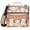 Cute Pigs and Fruits, variant on 3 Ring Zipper Binder with Shoulder Strap Waterproof Trapper Keeper 2 Inch D-Ring 500 Sheets Capacity Lake in Mountains