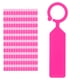 thumbnail image 2 of 100 etiquetas para plantas y árboles, etiquetas colgantes de flores, marcadores de señales, accesorios de jardinería, 4.3 x 1.0 in, color rosa, 2 of 14