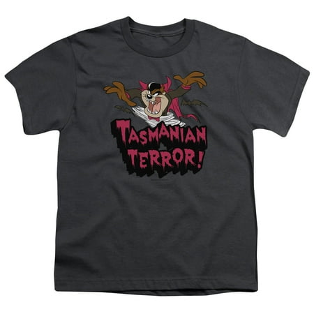 Looney Tunes Taz Terror Big Boys Youth Shirt (Baby Looney Tunes May The Best Taz Win)