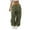 Army Green, variant on YanHoo Women's Cargo Pants Low Rise Flap Pocket Parachute Pants Baggy Elastic Waist Wide Leg Y2K Streetwear Trouser Teen Junior Hiphop Juniorfriend Cargo Pants