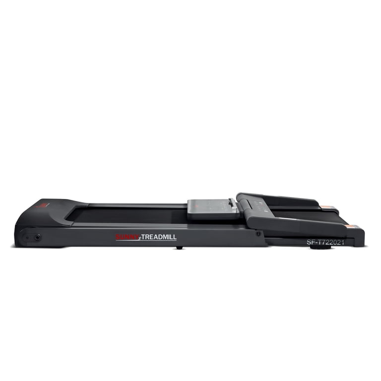 Sunny Health & Fitness Quiet Interactive Slim Treadmill with