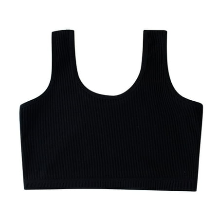 

Yedhsi Fashion Girls Training Bra Cotton Cropped Cami Spaghetti Strap Bras Sport Undies Clothes