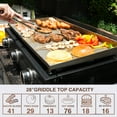 thumbnail image 6 of KingChii 3-Burner 27" Propane Griddle Grill for Camping, Backyard, 6 of 10