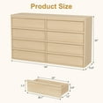 thumbnail image 2 of Drawer Dresser for Bedroom, Modern Chest of Drawers Tall with Large Drawers Storage, 2 of 7