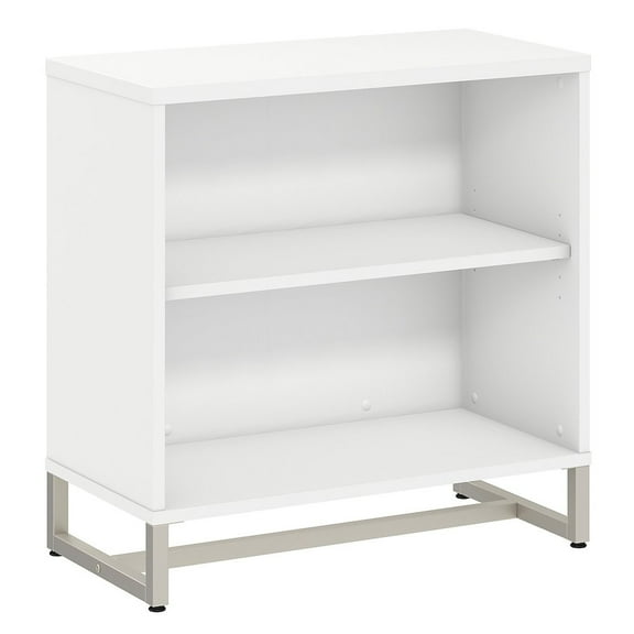 Method 2 Shelf Bookcase Cabinet in White - Engineered Wood