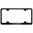 Black, variant on Honda CR-Z Laser Etched Stainless Steel Wide Body License Plate Frame (Chrome)