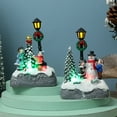 thumbnail image 3 of Travelwant Snowman Christmas Decorations Light Up Indoor Snowman Figurine Resin Tabletop Christmas Snowman Statues with LED Lights for Holiday Home Outdoor Ornaments (Snowman), 3 of 8