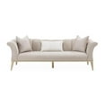 thumbnail image 3 of Michael Amini Yvette Sofa in Porcini Velvet and Champagne Wood Frame, 3 of 15