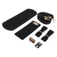 thumbnail image 1 of 1 Set DIY PU Leather Knitting Bag Bottom Pad Bag Making Black, 1 of 8