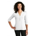 thumbnail image 3 of Port Authority Women's UV Choice Pique Henley LK750, 3 of 12