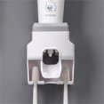 thumbnail image 2 of Automatic Toothpaste Dispenser Squeezer with Toothbrush Holder Wall Mounted for Bathroom Adults KidsGrey, 2 of 7