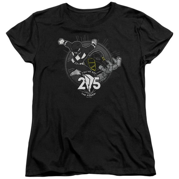 Power Rangers Black 25 Women's T-Shirt Black