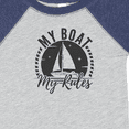 thumbnail image 4 of Inktastic My Boat My Rules Sailing Captain Boys or Girls Baby Bodysuit, 4 of 5