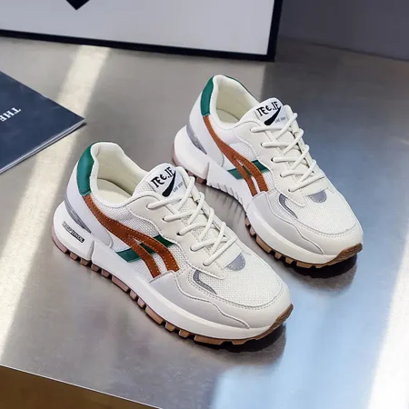

Women‘s Colorful Line Detailed Sneakers Casual & Lightweight Lace Up Running Shoes Women‘s Footwear
