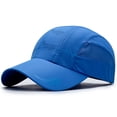 thumbnail image 2 of ZHENHONG Womens and Mens Baseball CapsSummer Fashion Outdoor Sunscreen Visors Hats Casual Solid Color Headwear Blue, 2 of 3