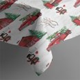 thumbnail image 3 of Red Christmas Farm and Truck Pattern Rectangle Tablecloth 60"x84",Waterproof Polyester Rectangle Table Cloth, Wipeable Spillproof Polyester Tablecloth for Dining, Camping, Indoor and Outdoor, 3 of 5