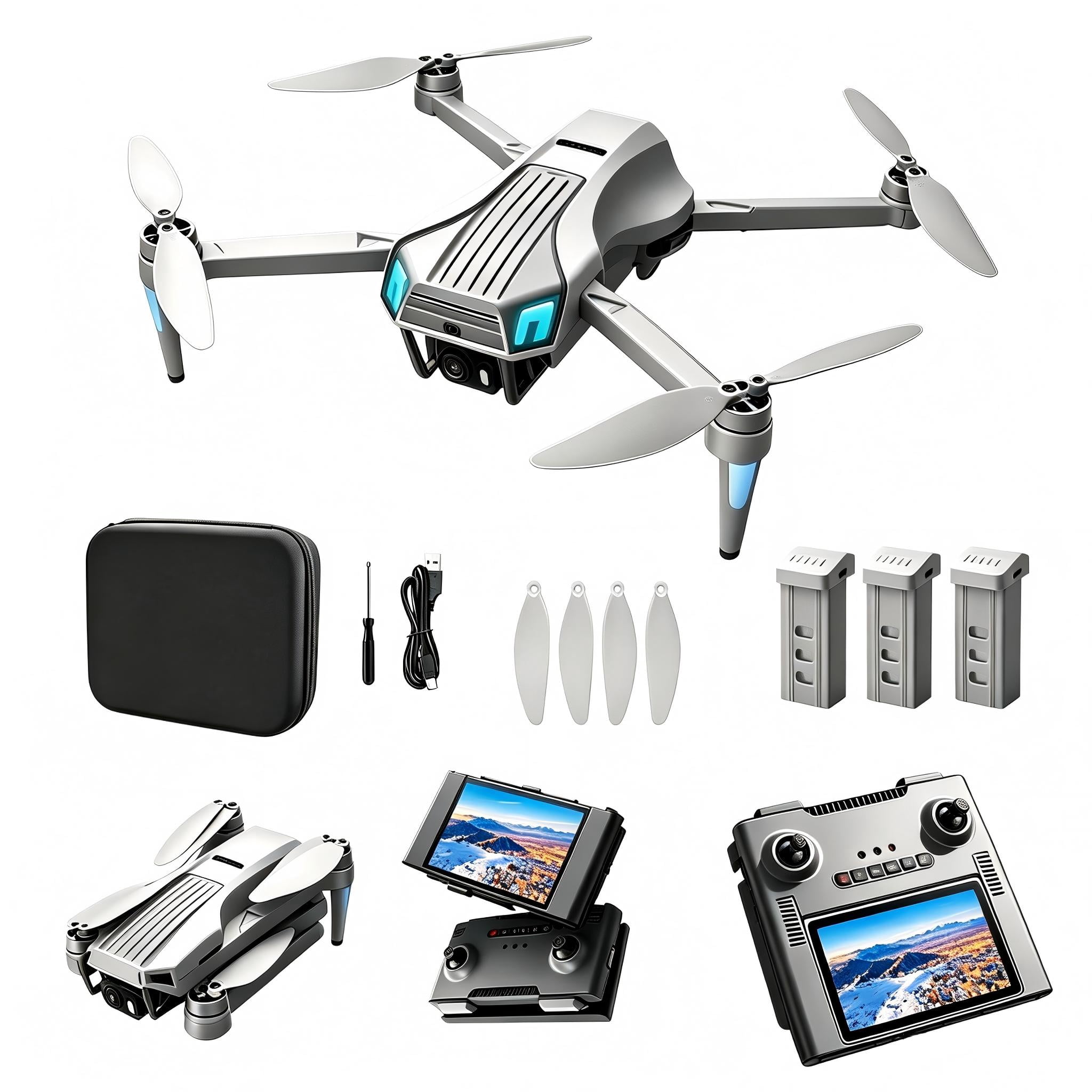 Holy Stone HS175 GPS Drone with Camera for Adults, RC Quadcopter