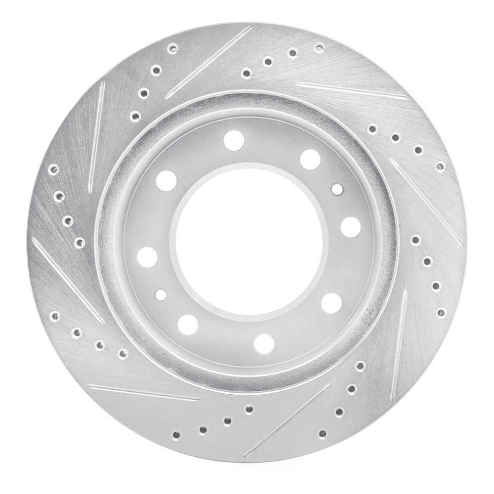 Dynamic Friction Company 631-40045R DFC Brake Rotor - Drilled And Slotted - Silver
