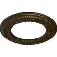 thumbnail image 3 of Ekena Millwork 12 1/4"OD x 7 1/2"ID x 7/8"P Roped Medway Ceiling Medallion (Fits Canopies up to 7 1/2"), Hand-Painted Green Gold, 3 of 6