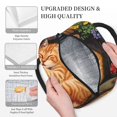 thumbnail image 3 of Fotbe Sleeping Cat Flowers Bolsa de Almuerzo con Estampado, Lonchera Aislada, Contenedor de Comida Reutilizable Tipo Cooler a Prueba de Fugas, 3 of 6