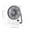 White, variant on Card Fan USB Rechargeable Slim Portable Fan with Phone Stand, 7-Blade Strong Wind & LCD Display, 6 Speeds Adjustable Desktop Fan for Office Travel