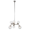 thumbnail image 5 of Elegant Lighting Leda 36" 6 Light Chandelier in Nickel, 5 of 5