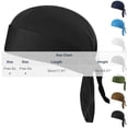 thumbnail image 2 of BELTNOV Men's Outdoor Sun Protection Bandana Hat with Breathable Mesh Sweat-Wicking, 100% Polyester, Full Head Coverage Navy, 2 of 5