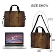 thumbnail image 3 of FORMRS 16" Laptop Bag Carrying Sleeve Case with Handle Travel Shoulder Briefcase, Wood Grain, 3 of 8