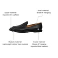 thumbnail image 3 of Mujeres mocasines de cuero genuino Trabajo de piel de vaca Flats sin resbalón zapatos para caminar casuales con tacones bajos zapatos redondos para trabajar, 3 of 6