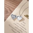 thumbnail image 3 of CACA LADY Paw Print Heart Locket Necklace That Holds 2 Picture 925 Sterling Silver Heart Picture Locket Necklace Pet Paw Print Jewelry Gifts(Locket only), 3 of 5