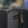 thumbnail image 5 of Forge Combination Locks, 2 Pack Black Luggage Locks., 5 of 7